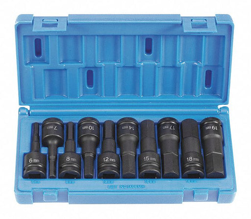 Hex Driver Set 1/2 D Metric 10pcs.