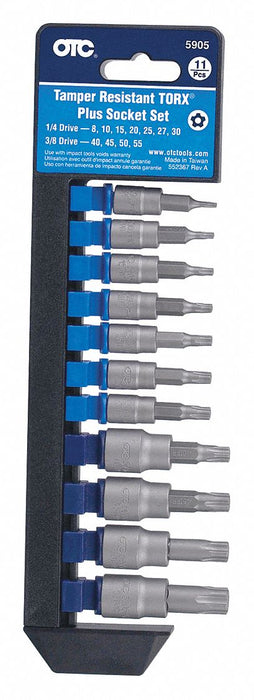 Socket Bit Set Tamper Resist.Torx Plus