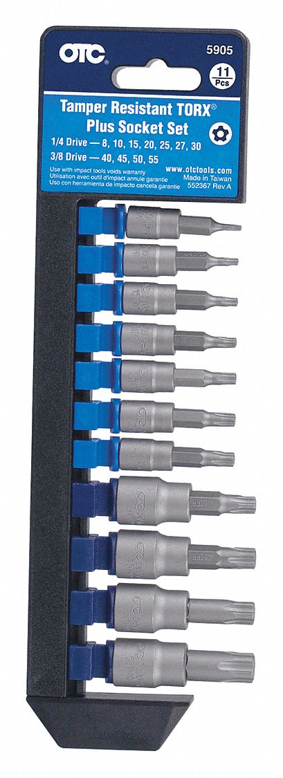 Socket Bit Set Tamper Resist.Torx Plus