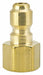 Straight-Thru Brass Plug 1/4 FPT