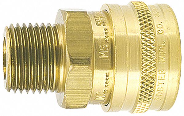Straight-Thru Brass Socket 1/4 MPT