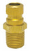 Plug 3/8 1/4 MPT Brass