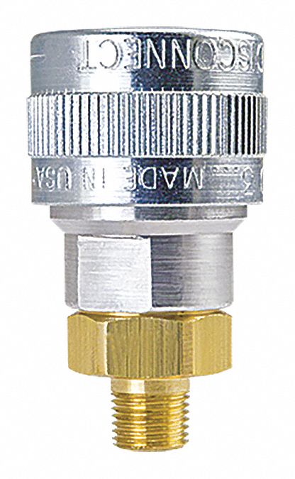 Auto Socket 1/4 MPT Alum/Steel/Brass