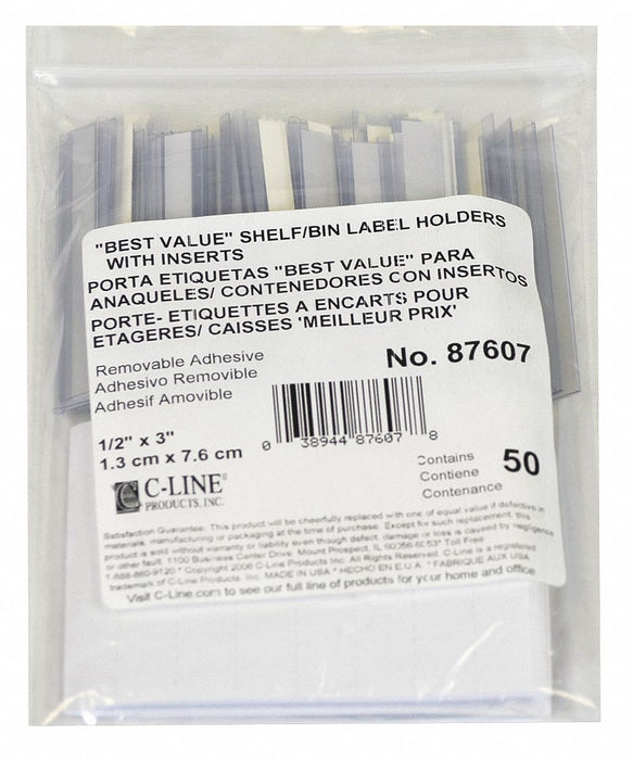 Label Holder Self-Adhesive 5x3 PK50