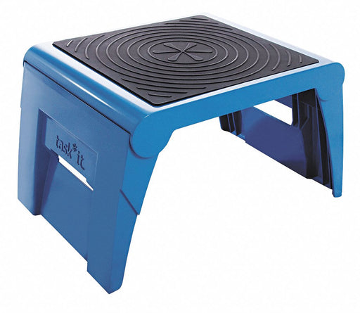 Folding Step Stool 1Up Blue