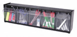 Tilt Bin for Storage 5 Bins Black