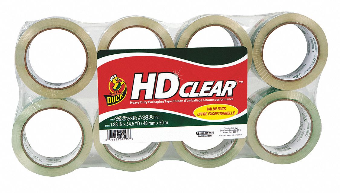Packaging Tape 1.88 x 55 yd. Clear PK8