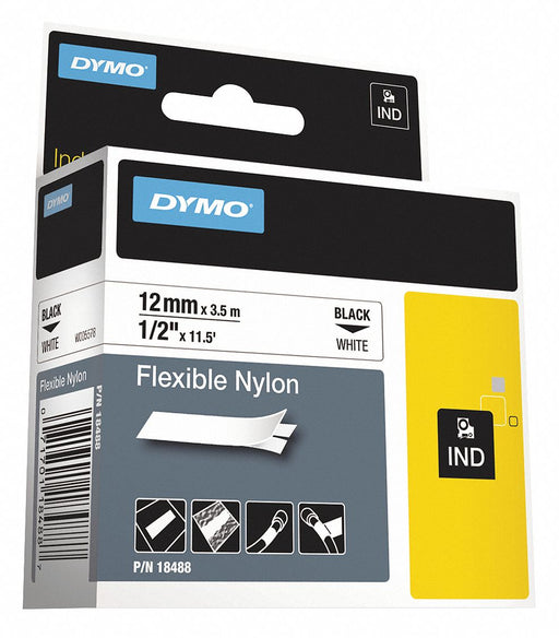 Label Tape 0.5 Flex Nylon White