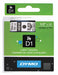 Label Tape 0.5 Black On Clear