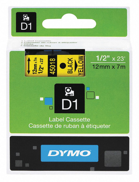 Label/Ribbon Cartridge Yellow 1/2 in W