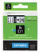 Label Tape Removable 0.75 Blk On White
