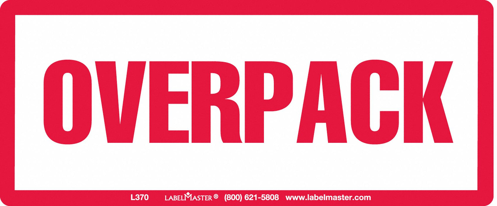 Overpack Red Label 6 x2-1/2 PK50