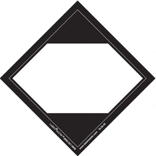 Limited Quantity Label Blank 100mm PK100