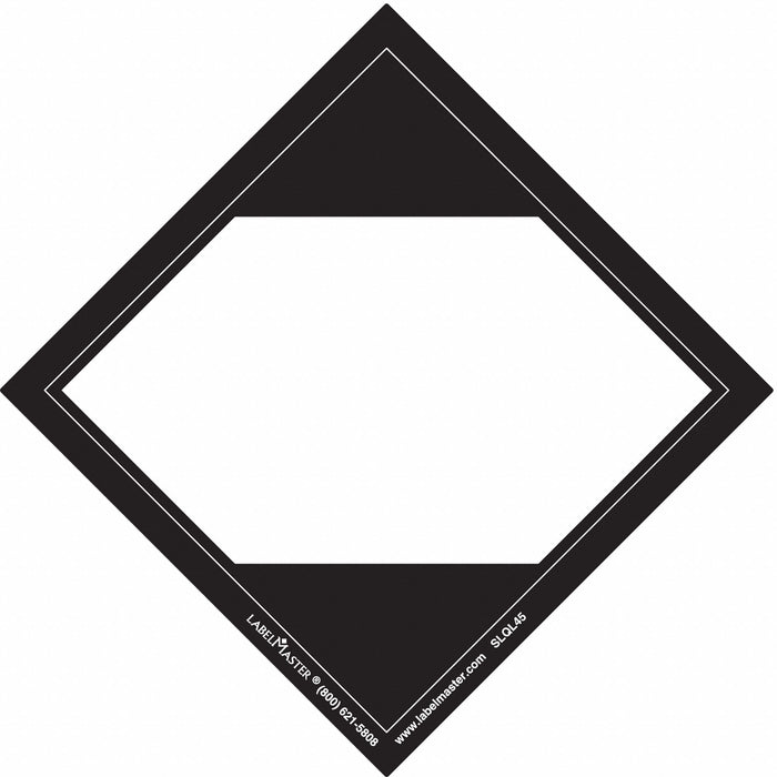 Limited Quantity Label Blank 100mm PK100