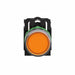 Flush Push Button Orange LED 22mm