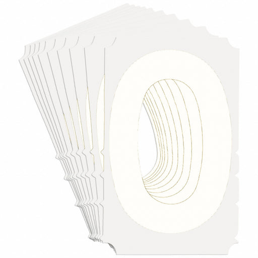 NumberLabel Polyester 6inH 4-1/2inW PK10