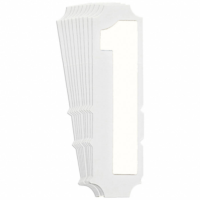 NumberLabel Polyester 6inH 1-3/4inW PK10