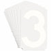 NumberLabel Polyester 6inH 4-3/8inW PK10