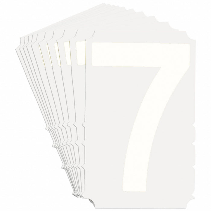 NumberLabel Polyester 6inH 4-3/8inW PK10