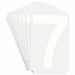 NumberLabel Polyester 6inH 4-3/8inW PK10