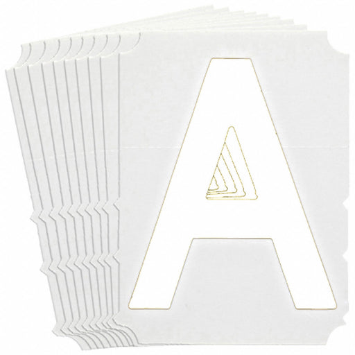 LetterLabel Polyester 6inH 5-1/4inW PK10