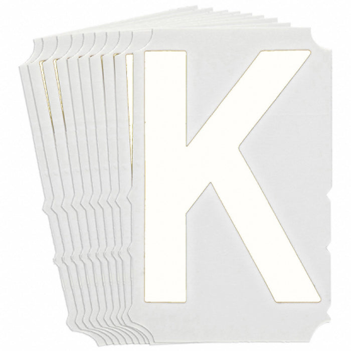 LetterLabel Polyester 6inH 4-1/2inW PK10