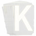 LetterLabel Polyester 6inH 4-1/2inW PK10