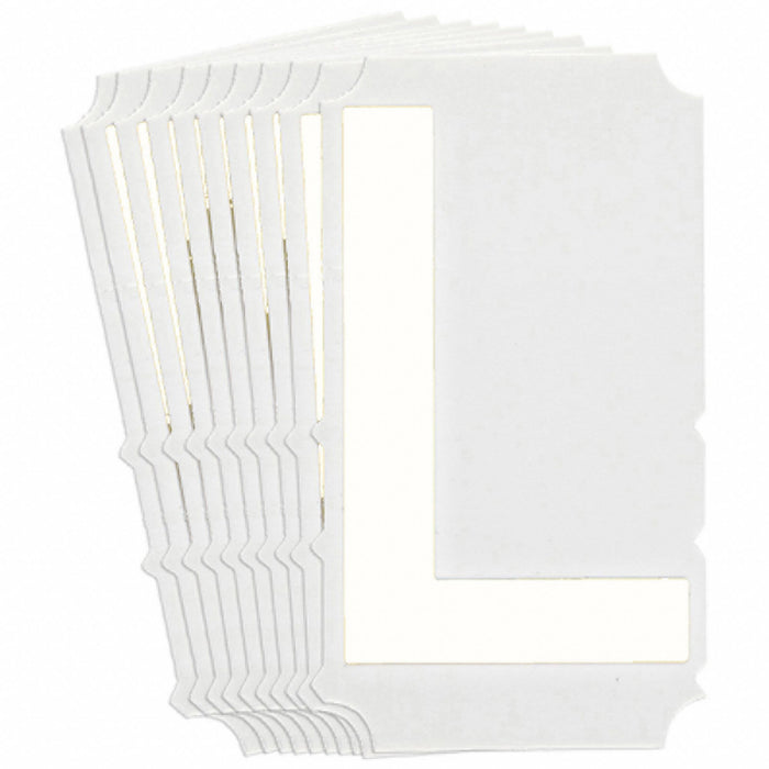 LetterLabel Polyester 6inH 4inW PK10