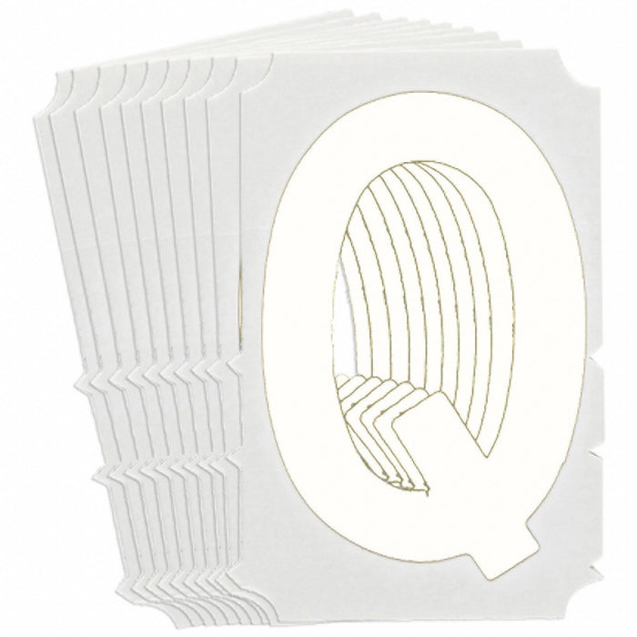 LetterLabel Polyester 6inH 4-1/2inW PK10
