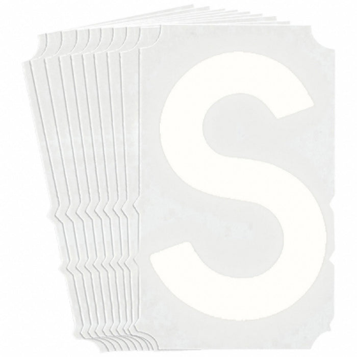 LetterLabel Polyester 6inH 4-3/8inW PK10