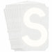 LetterLabel Polyester 6inH 4-3/8inW PK10