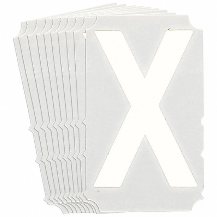 LetterLabel Polyester 6inH 4-1/4inW PK10
