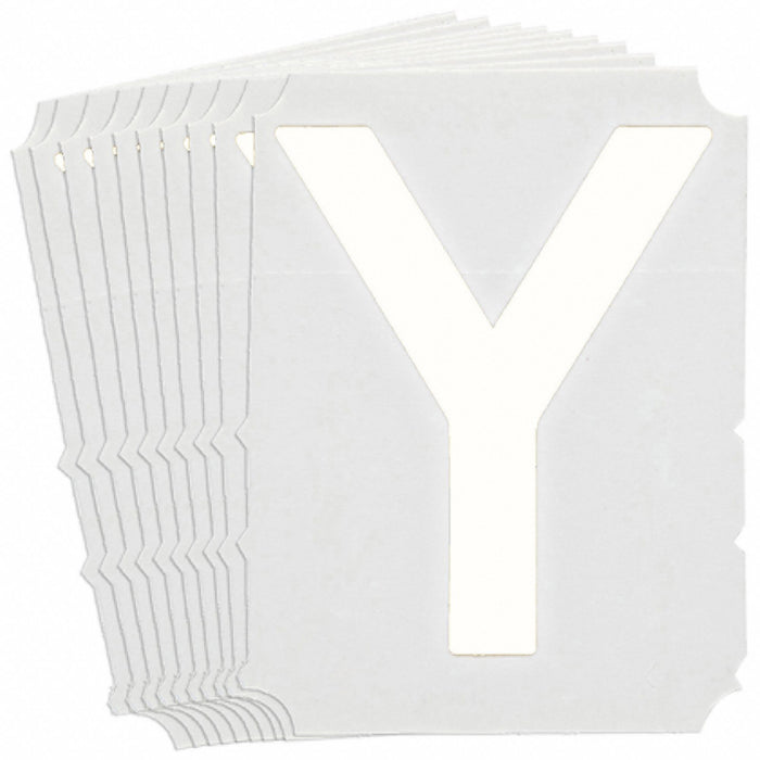 LetterLabel Polyester 6inH 5-3/8inW PK10