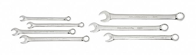 Combination Wrench Set 7 pcs. SAE 12 pt.