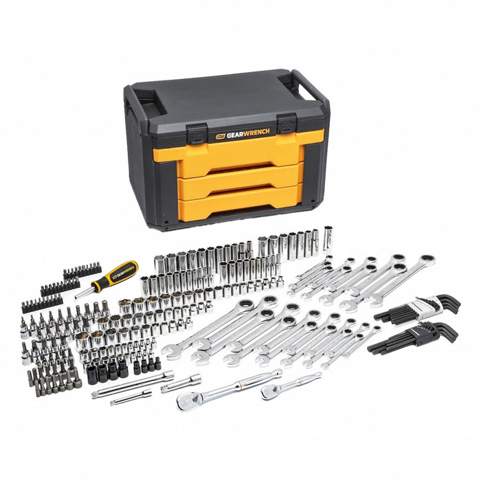 Mechanics Tool Set 232 pcs. w/3 Drw Case