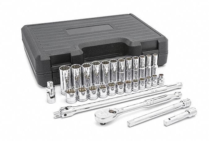 Mechancs Tool Set 29 pcs. 3/8 Dr 12 pt.