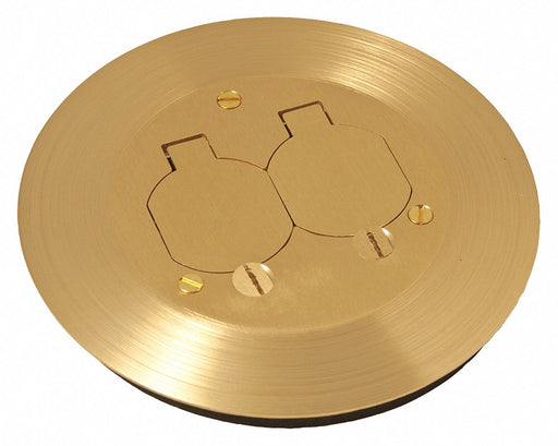 Floor Box Cover Round 6-1/4 L Brass