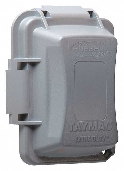 While In Use Cover 2-3/4 D 1 Gang Gray