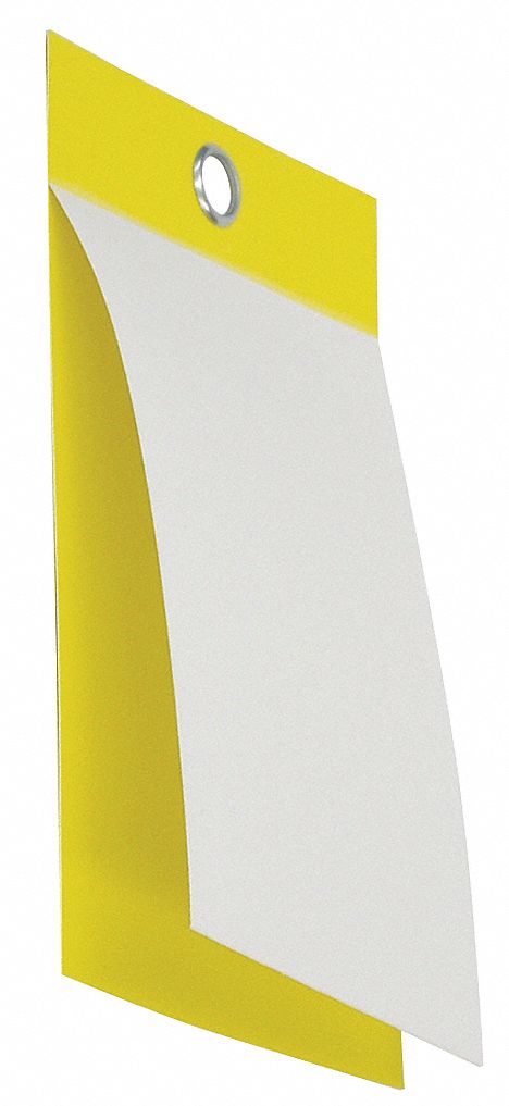 Tag 5inH 3-1/8inW Vinyl/Polyester PK25