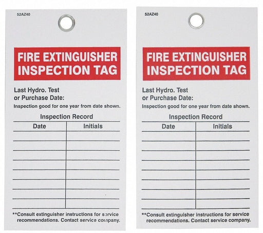 Inspection Tag Vinyl 5-3/4 PK25