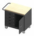 Mobile Cabinet Bench Maple 36 W 24 D