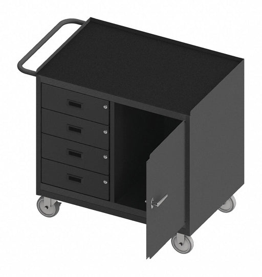 Mobile Cab Bench Rubber Mat 36 W 24 D