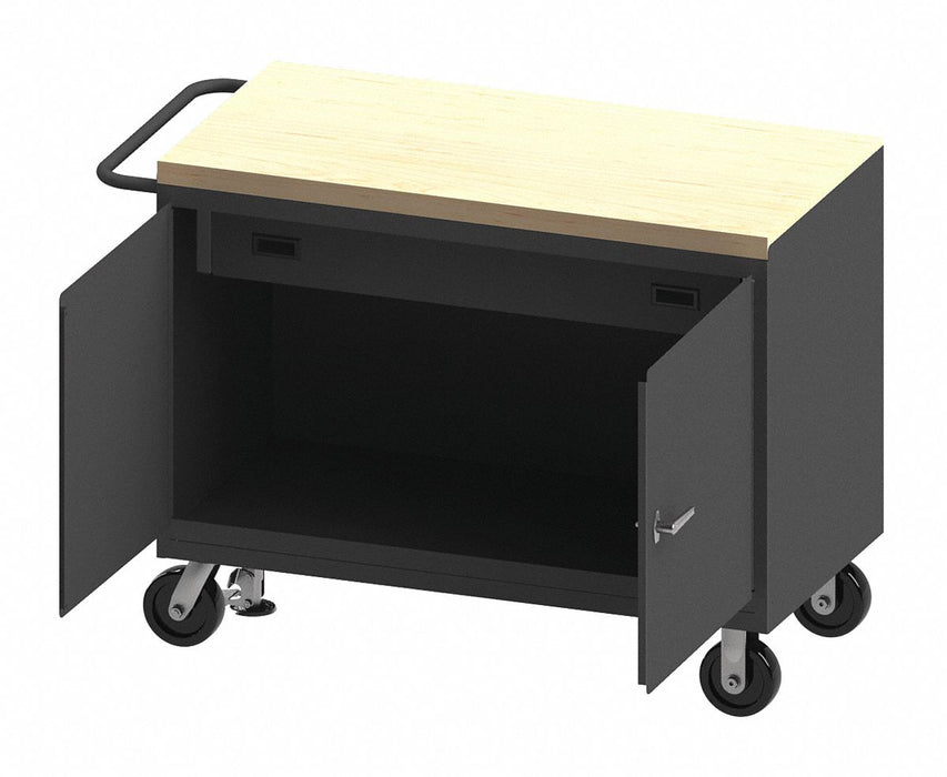 Mobile Cabinet Bench Maple 48 W 24 D