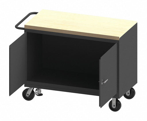Mobile Cabinet Bench Maple 48 W 24 D