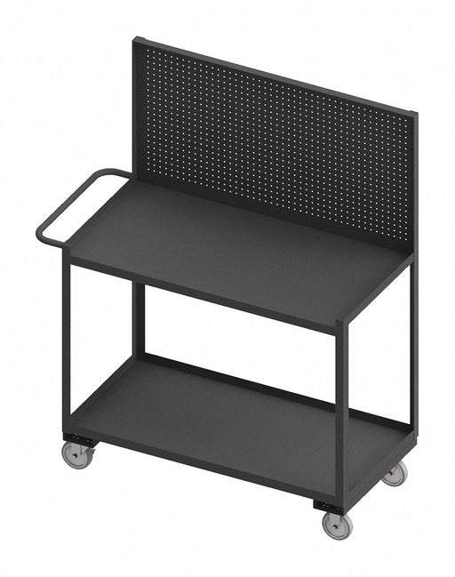 Mobile Wrkstion Steel 36 L 24 W 2 Shelf