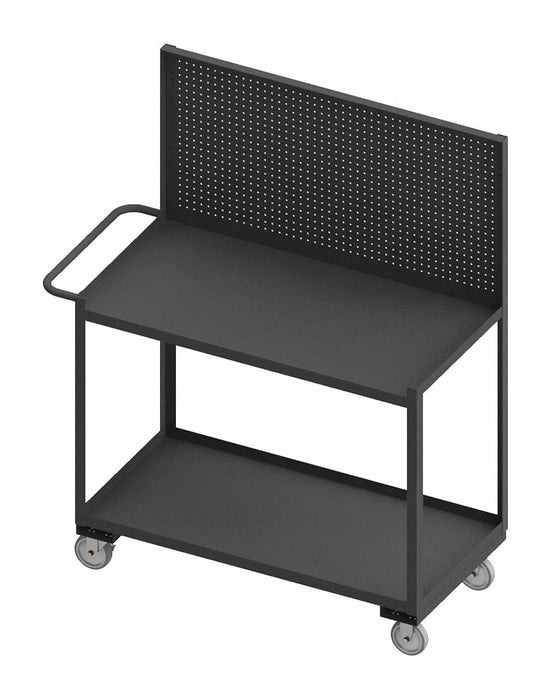 Mobile Wrkstion Steel 36 L 24 W 2 Shelf