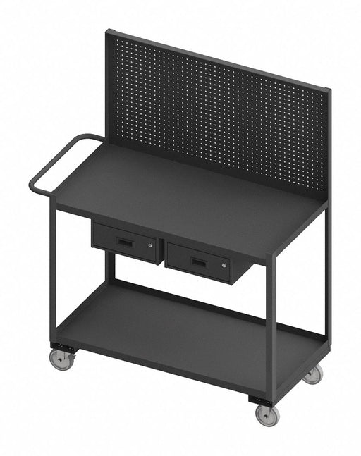 Mobile Wrkstion Steel 48 L 24 W 2 Shelf