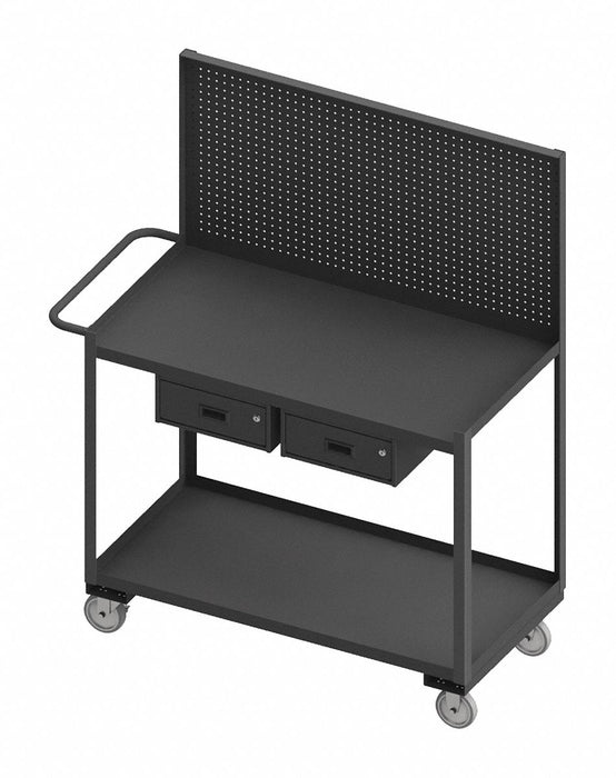 Mobile Wrkstion Steel 48 L 24 W 2 Shelf