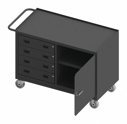 Mobile Cabinet Bench Steel 48 W 24 D