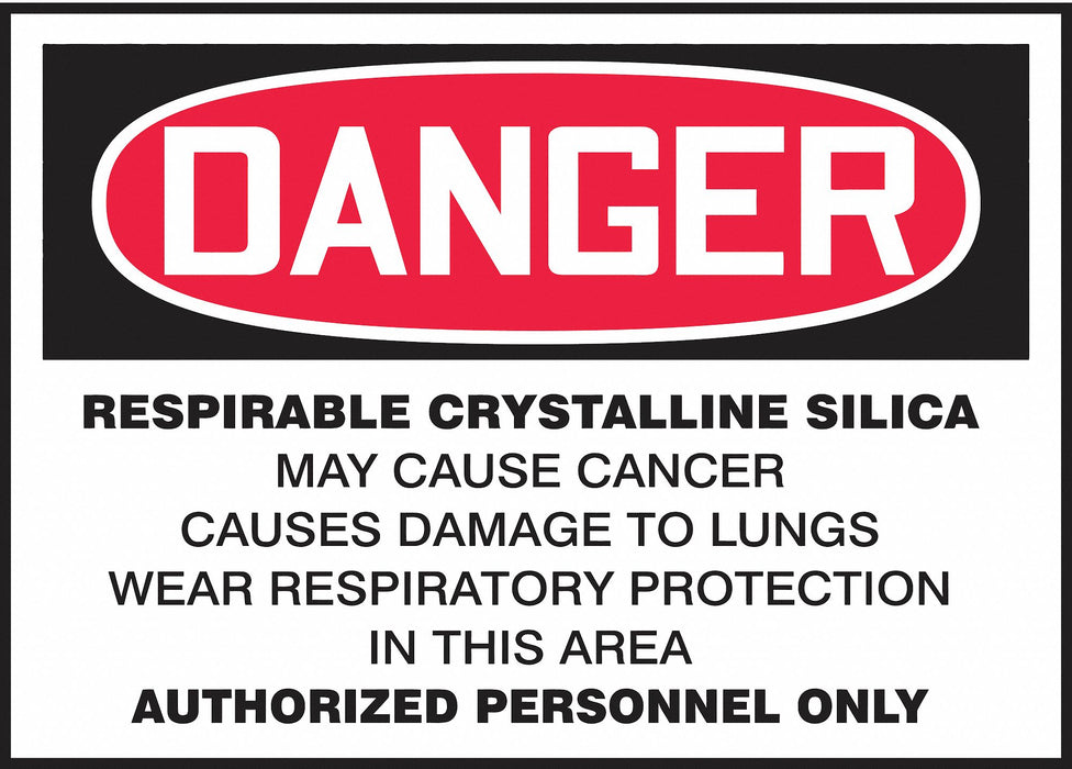 Safety Label 3 1/2 inx5 in Vinyl PK5